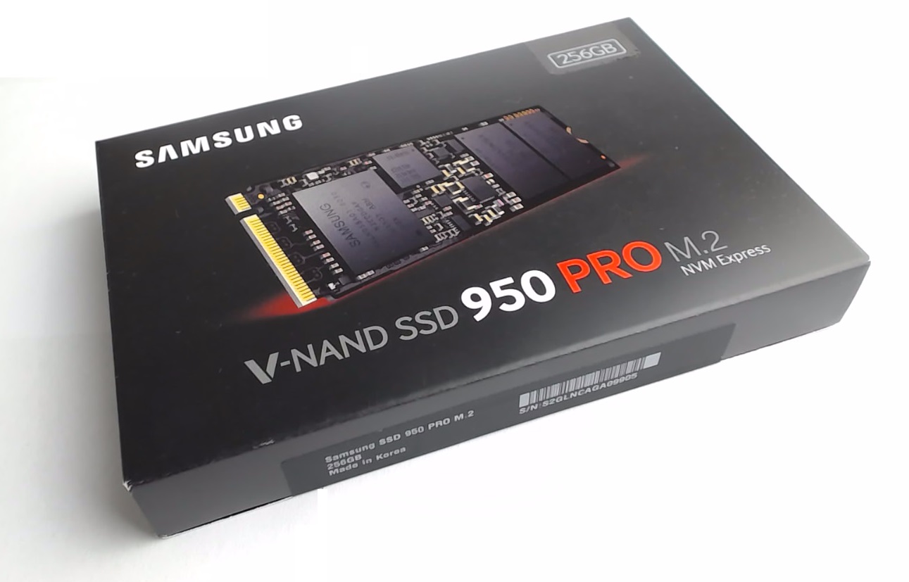 Unboxing Samsung V-NAND SSD 950 Pro M.2 NVM Express