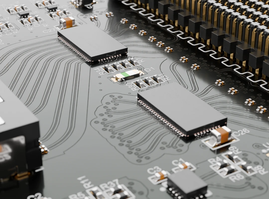 MCIO PCIe Host FMC close-up