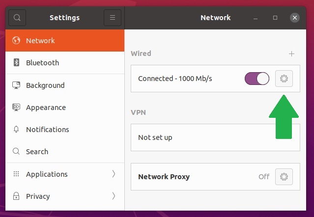Ubuntu 20.04 LTS get IP address step 2