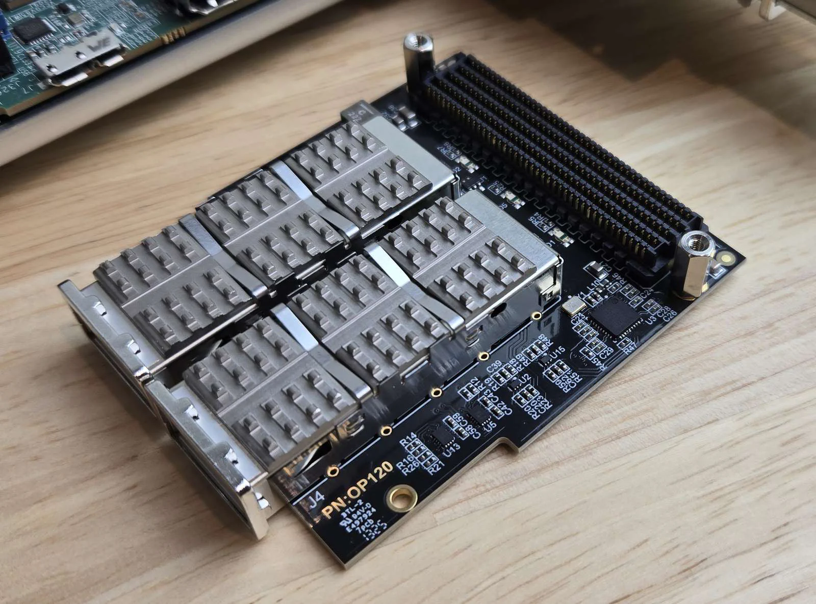 closeup of the component-side-up FMC