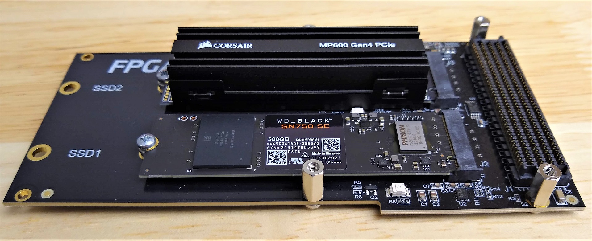 M2 SSD-to-FPGA adapter supports Gen4 PCIe