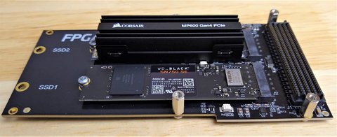 M2 SSD-to-FPGA adapter supports Gen4 PCIe