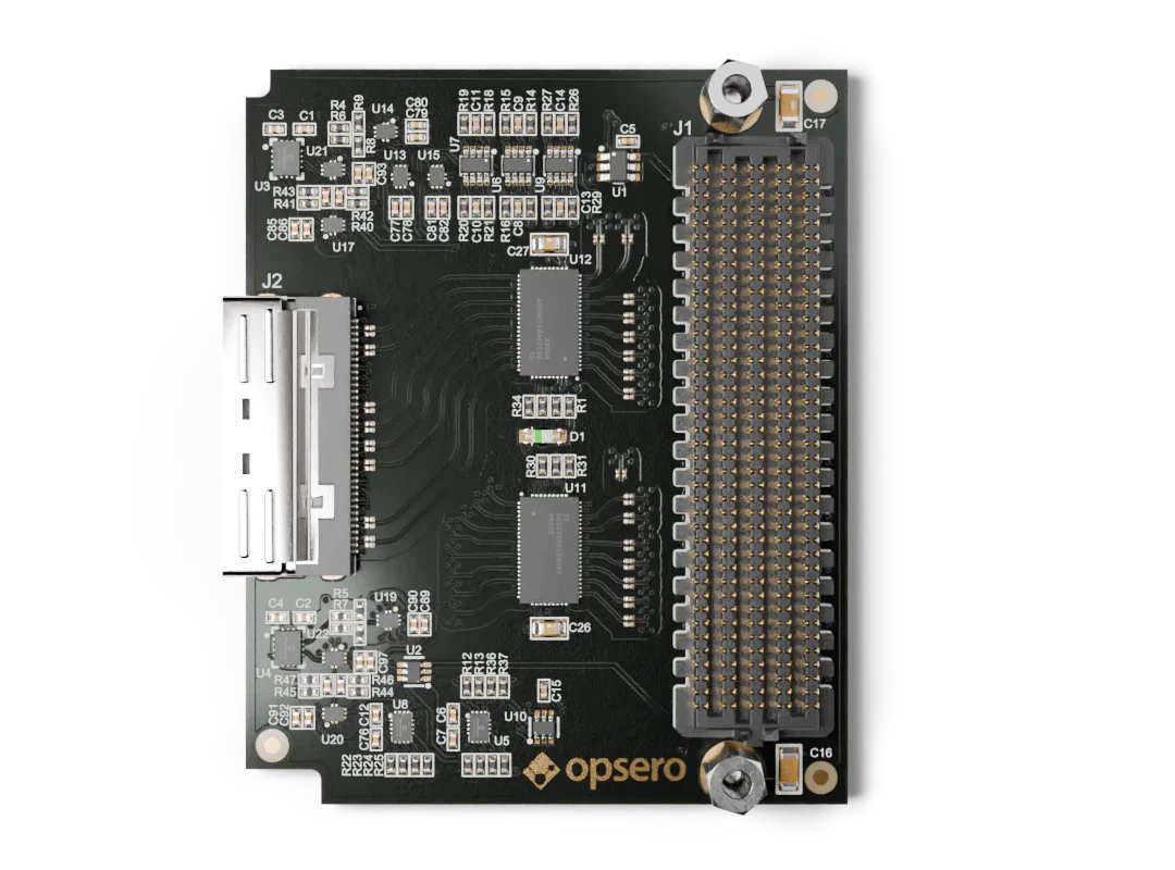 MCIO PCIe FMC top view