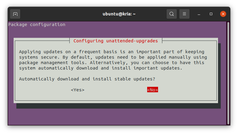 Disable unattended-upgrades
