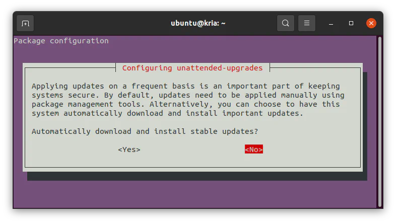 Disable unattended-upgrades
