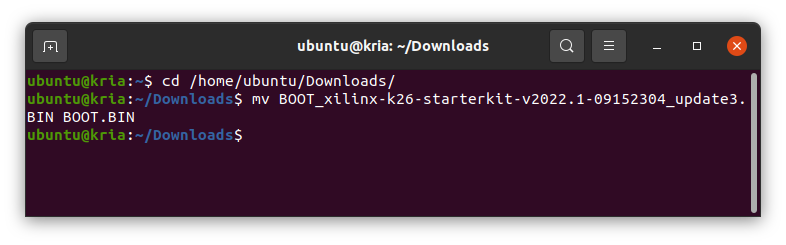Rename Kria boot firmware