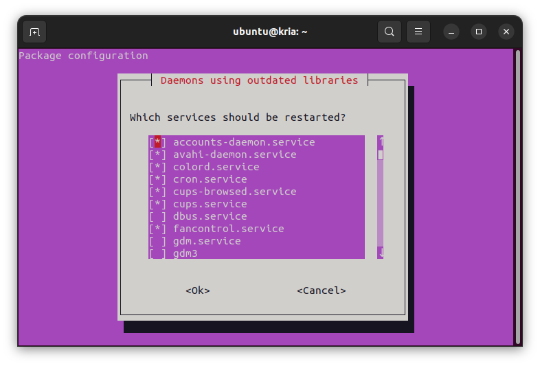 Kria Ubuntu new kernel